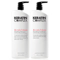 Keratin Smoothing Shampoo and Conditioner Set for Silky Smooth Hair