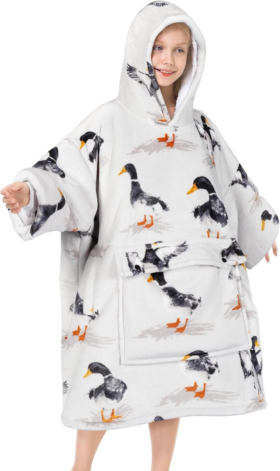 Narecte Kids Hoodie Blanket for Girls - Cozy Birthday Gift Idea