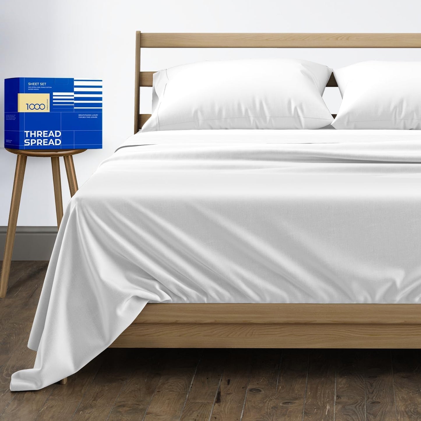 100% Egyptian Cotton Queen Sheets Set for Luxurious Comfort