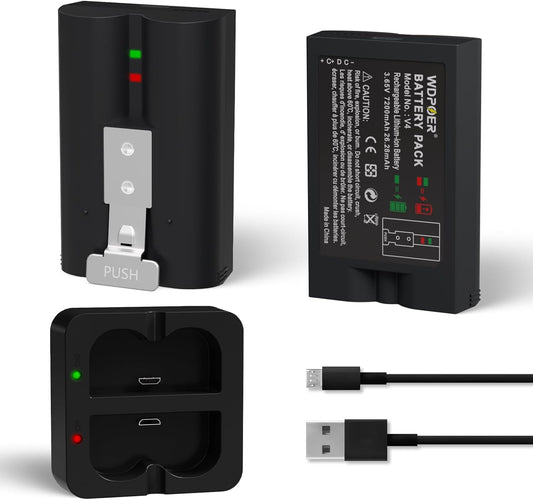7200mAh Replacement Batteries for Ring Devices with Charger