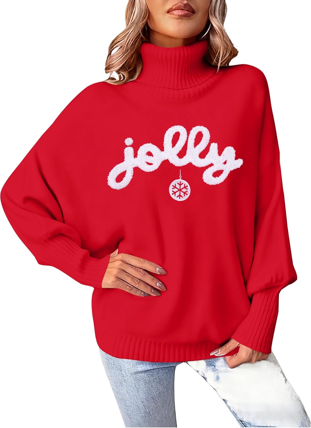 Oversized Turtleneck Christmas Sweaters for Women 2025 Style