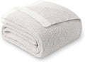 Ultra Soft Ribbed Throw Blanket 50 x 60 in - Cozy Reversible Throw