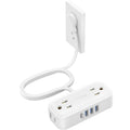 TROND Travel Power Strip with USB Ports - Slim 8-in-1 Travel Extender
