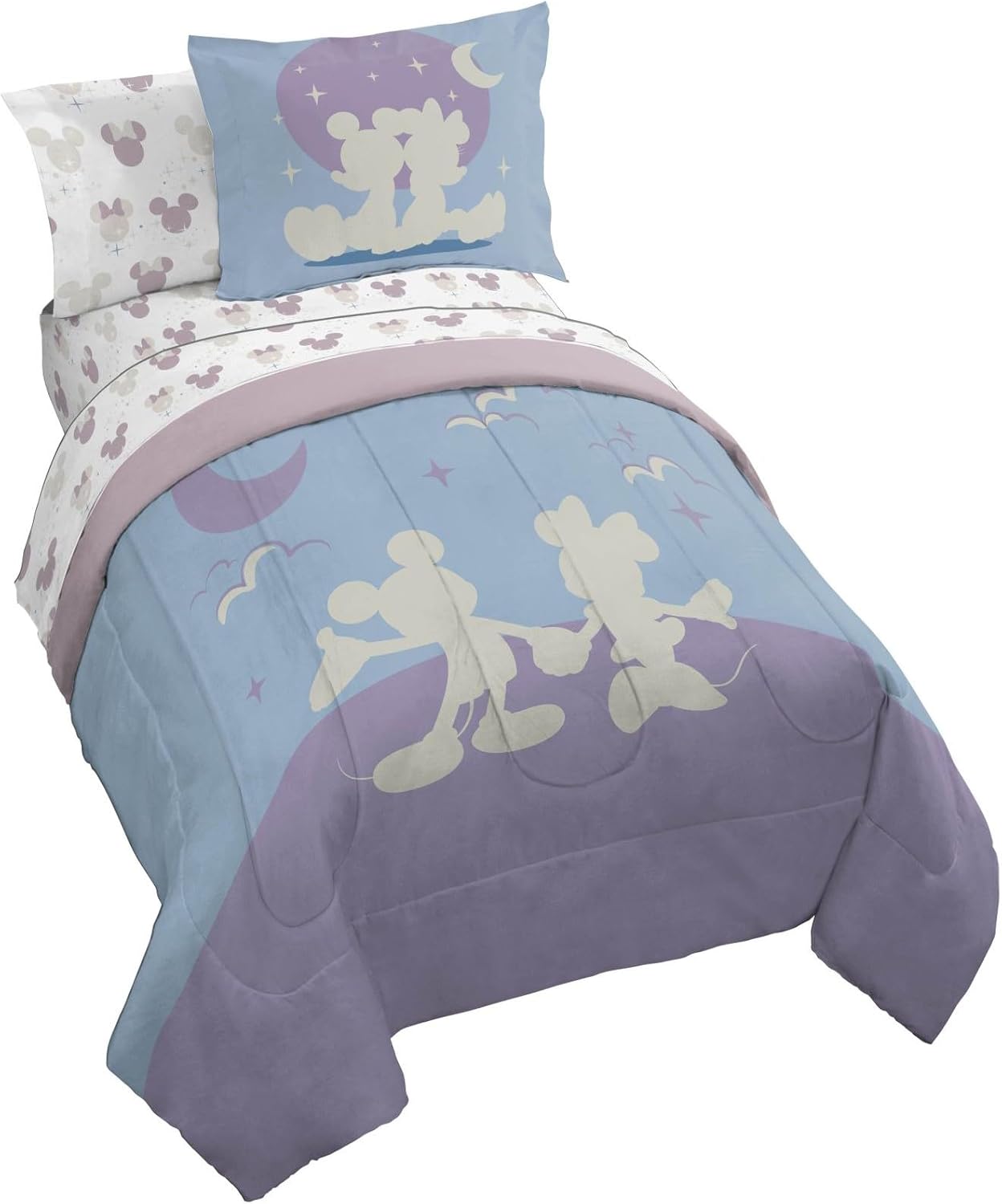 Disney Mickey Mouse & Minnie Mouse Twin Comforter Set - 5 Piece