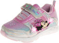 Disney Minnie Mouse Light Up Laceless Running Shoes for Girls - Fun