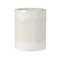 Bathroom Wastebasket Resin Decorative Trash Can (Ivory) - Stylish