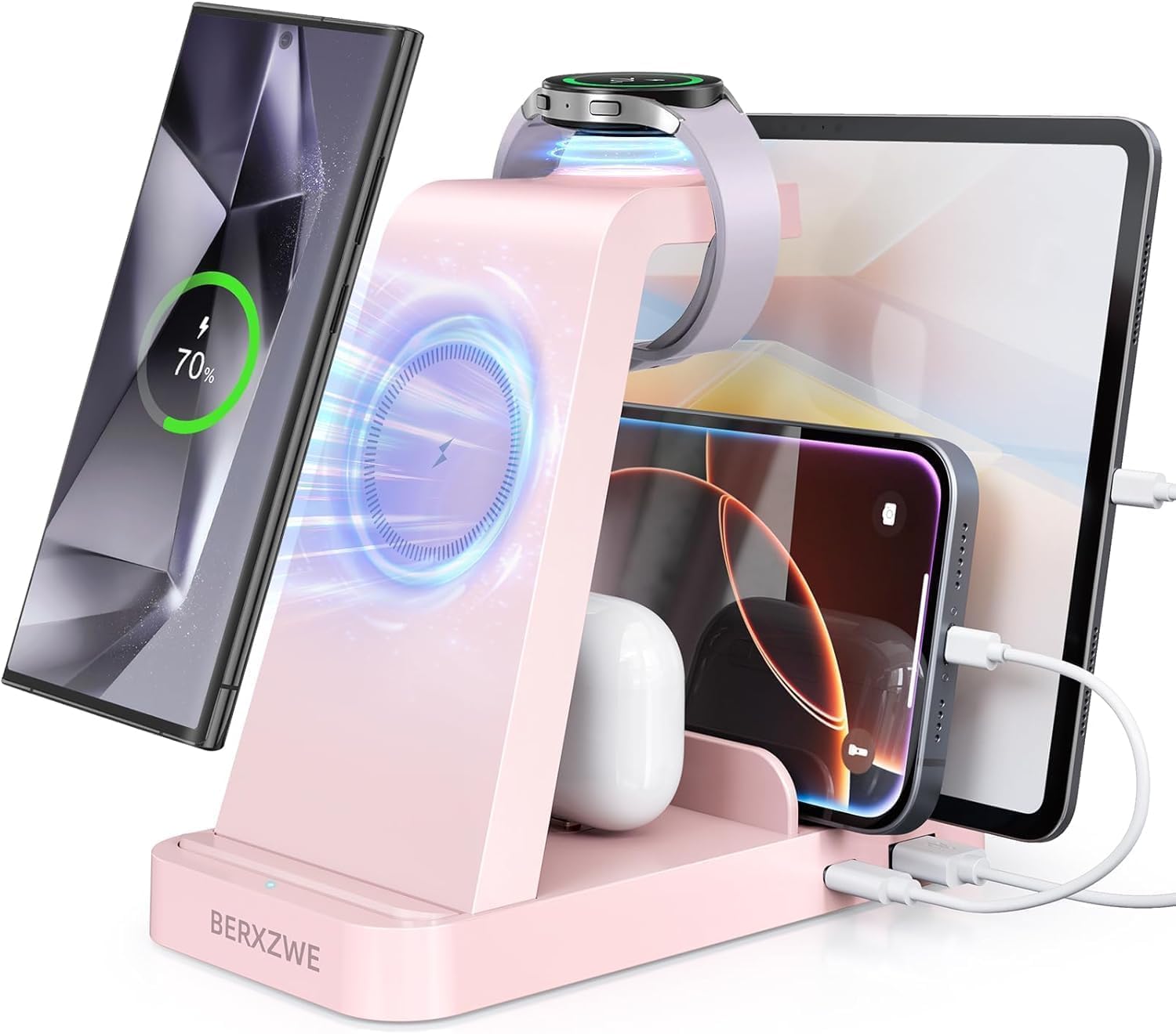 5 in 1 Wireless Charger for Samsung Devices - Efficient Charging
