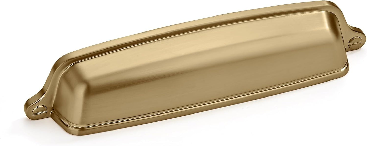 Khtumeware 10 Pack 5 Inch Gold Cup Pulls for Cabinets