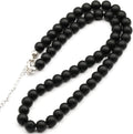 Natural Citrine Beaded Choker Genuine Yellow Crystal Necklace Black
