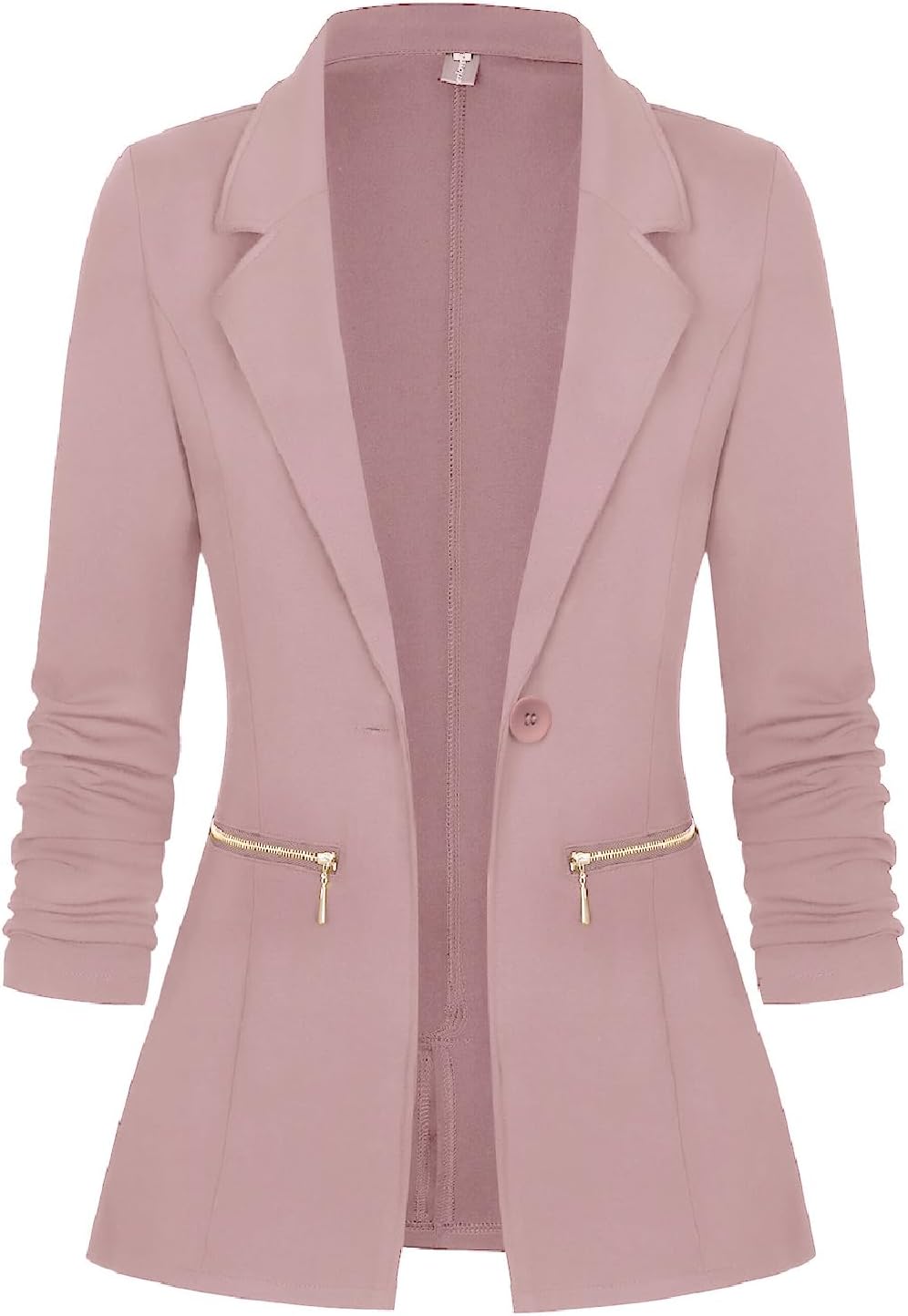 Genhoo Women's Long Sleeve Blazer Open Front Cardigan Jacket
