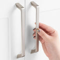 6-1/4 in Hole Centers Brushed Nickel Cabinet Pulls - 10 Pack