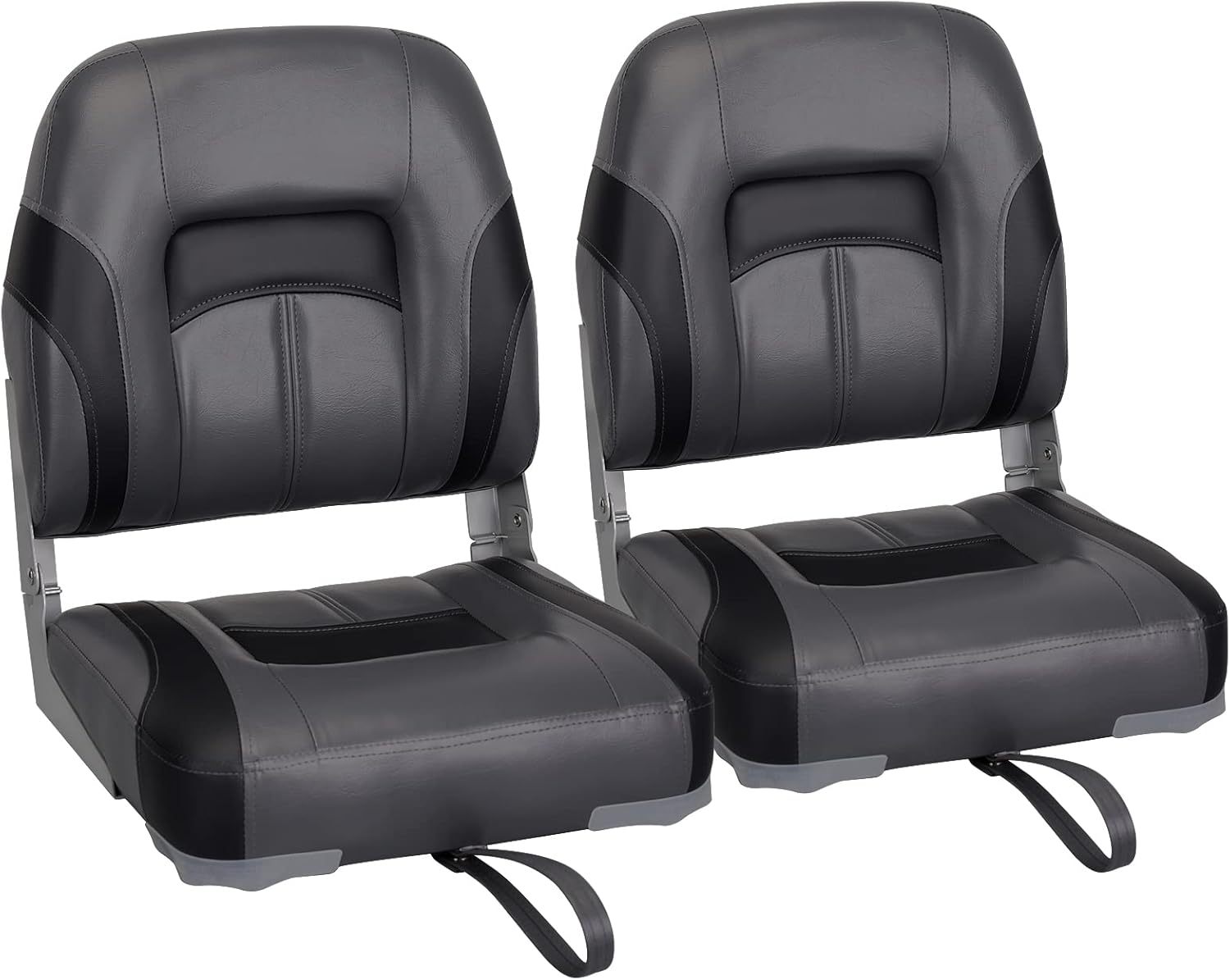 Elite Low/High Back Folding Fishing Boat Seat for Comfort