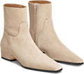 Coutgo Womens Booties Low Heel Ankle Boots - Versatile Dressy Comfort
