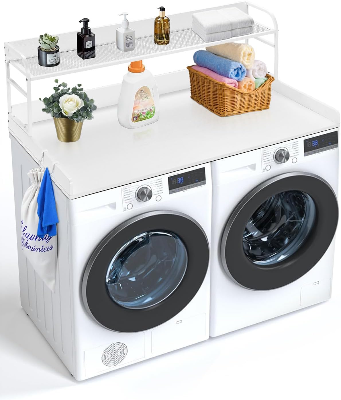VEVOR 2-Tier Washer Dryer Countertop for Laundry Room Storage
