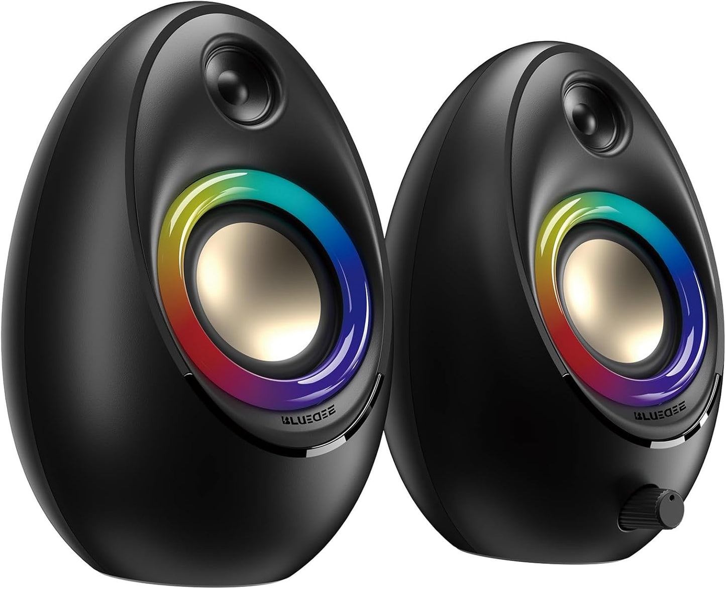 Bluedee Computer Speakers for Desktop with RGB Lighting Effects