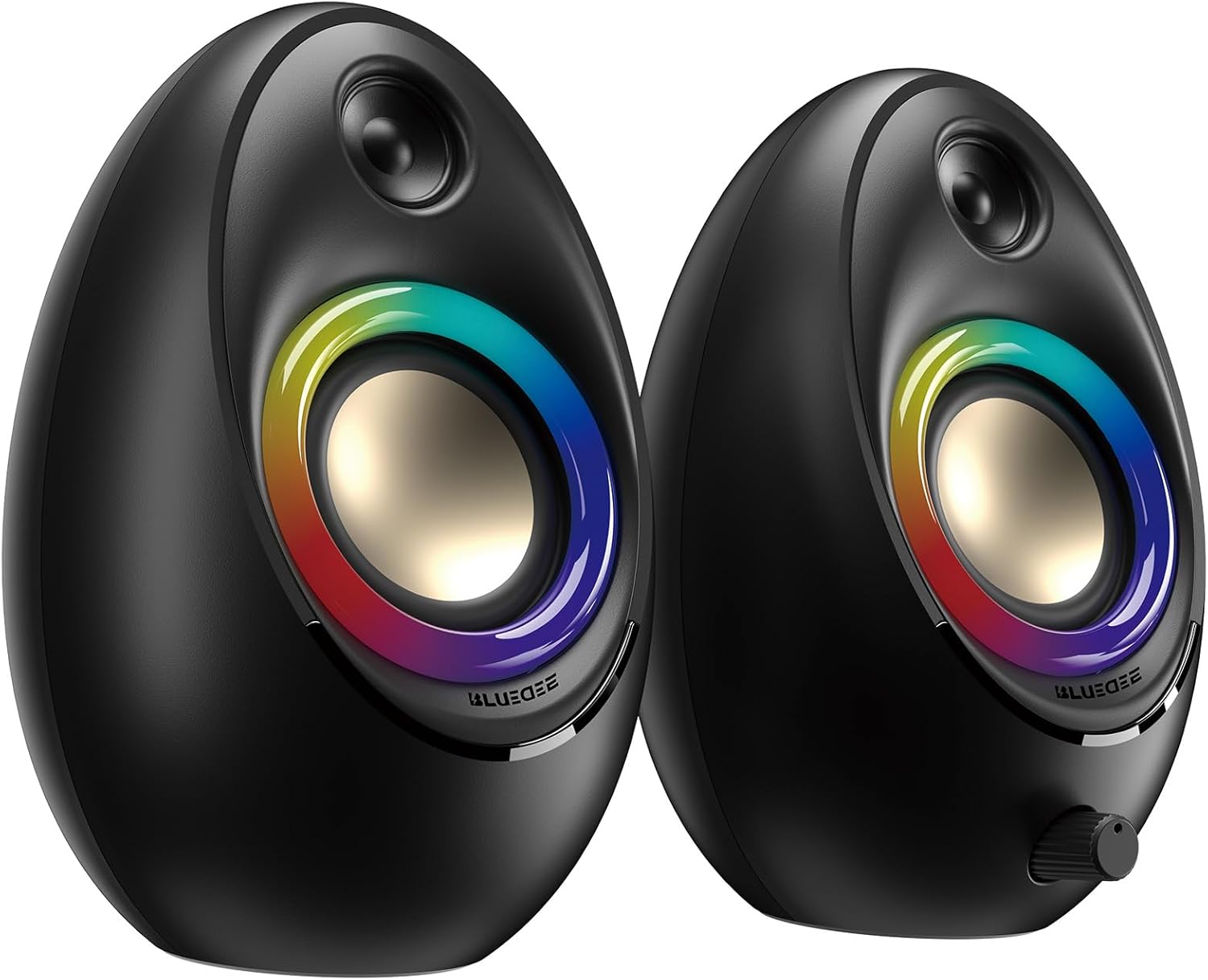 Bluedee Computer Speakers for Desktop with RGB Lighting Effects