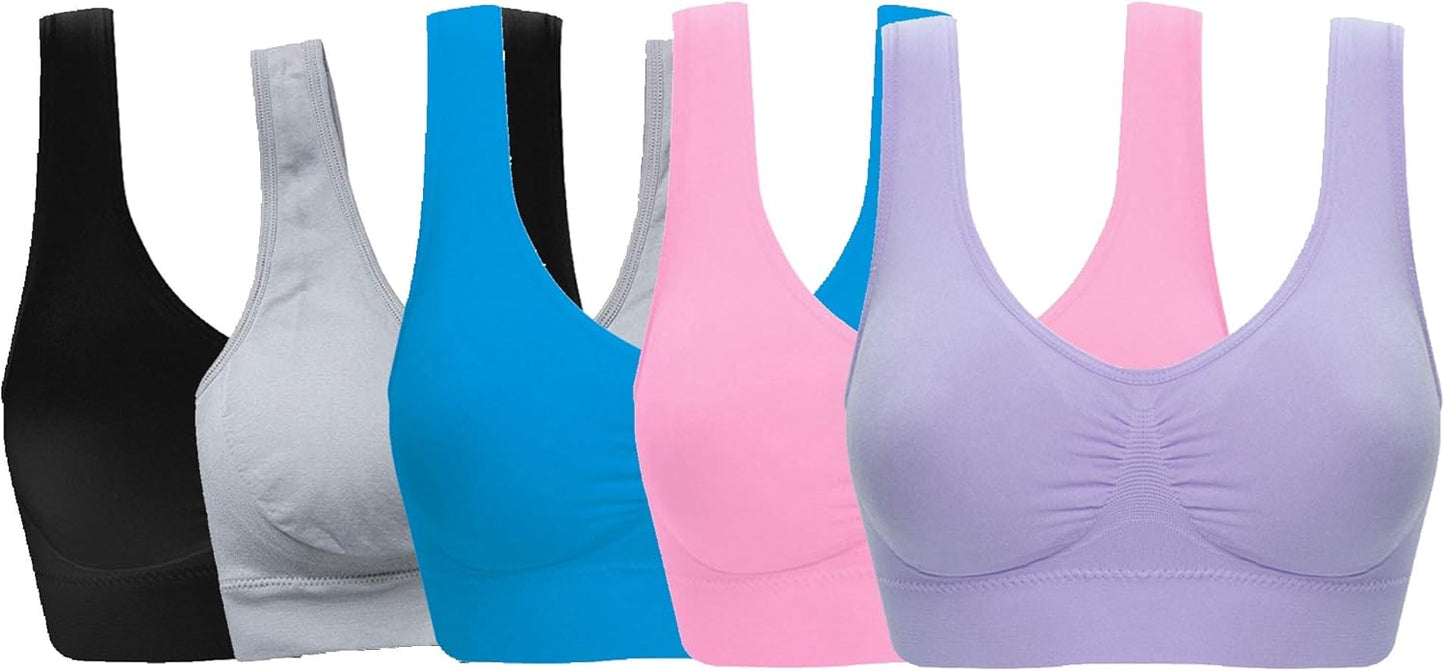 Women's Comfort Workout Sports Bra for Low-Impact Activities