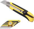 24 Pack Utility Knife Retractable Box Cutter - Sharp 25mm SK5 Blades