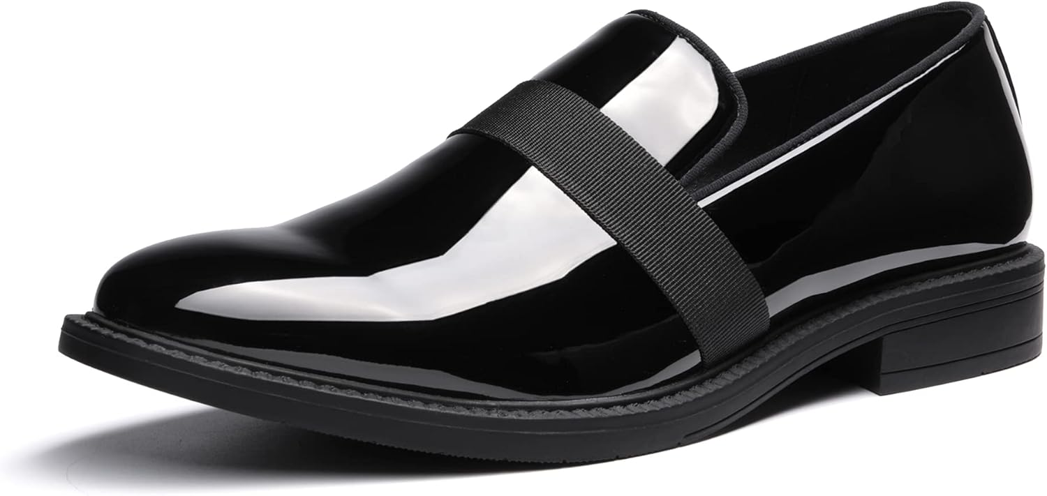 Bruno Marc Men's Dress Tuxedo Shoe Slip-on Classic Loafers