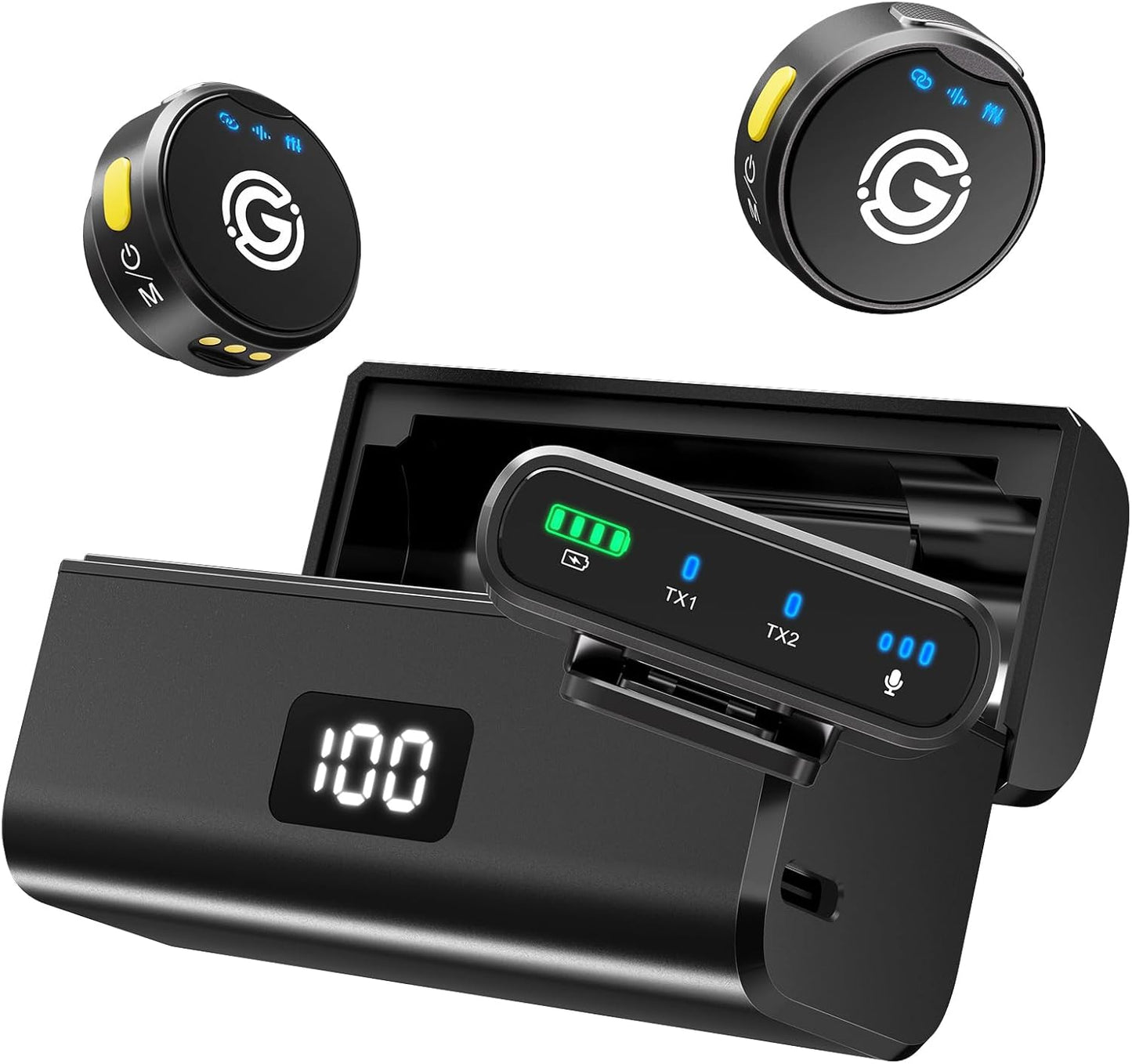 Wireless Lavalier Microphone for iPhone and Android Devices