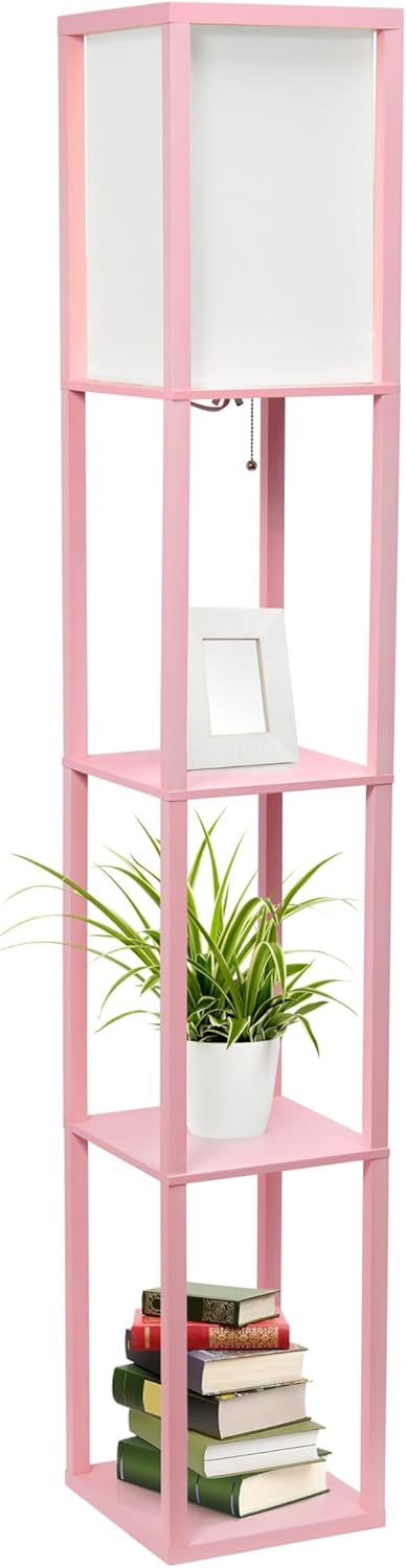 Simple Designs LF1014-LPK Etagere Organizer Floor Lamp Review