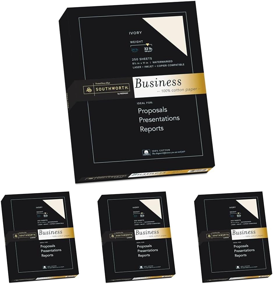 100% Cotton Business Paper by Southworth for Professional Use