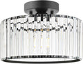 Crystal Ceiling Light Fixture, Modern Semi Flush Mount - Elegant