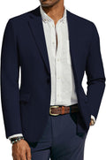Men's Lightweight One Button Sport Coat - Breathable Summer Blazer