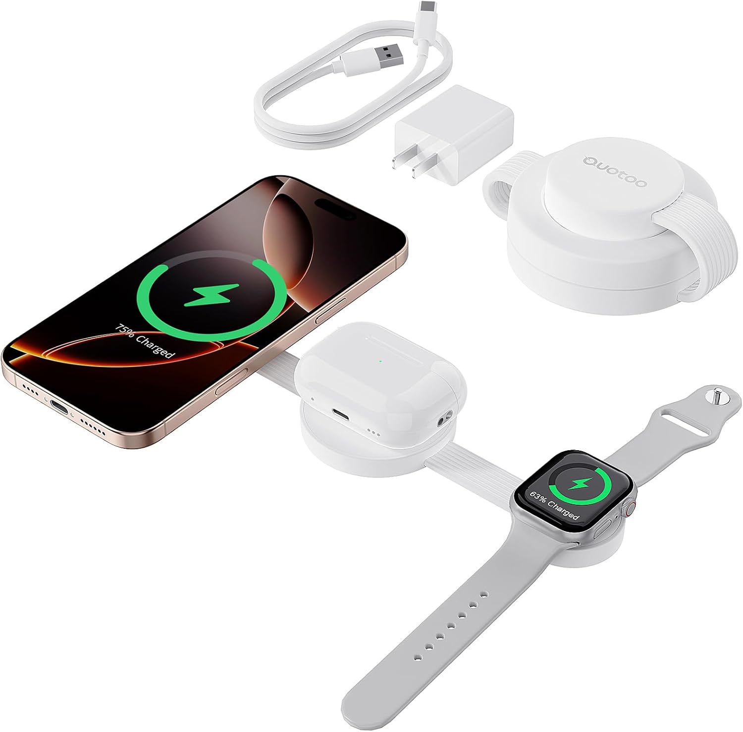 Fast-Charge Apple Devices with Ouotoo Mag-Safe UFO