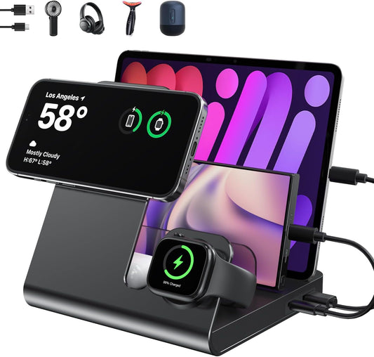 5 in 1 Wireless Charging Station for Apple Devices - Fast Charger