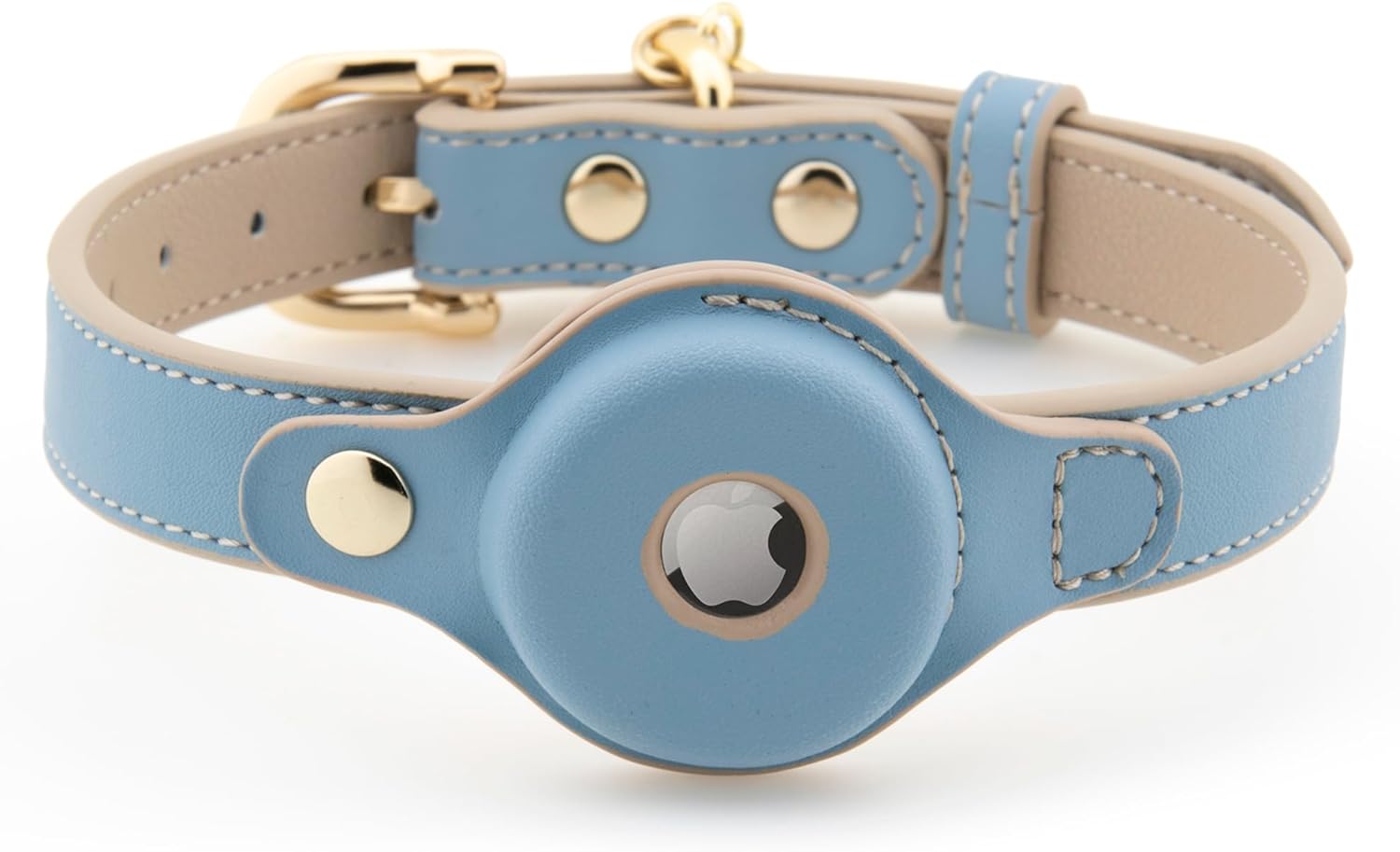 NINA WOOF Cupertino Dog Collar with Tracker Holder in Blue