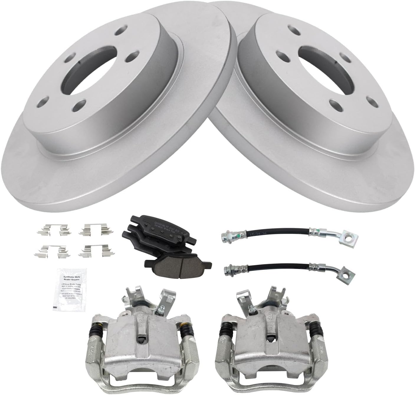 TRQ Rear Brake Pad & Rotor Kit for Chevrolet Cobalt & HHR
