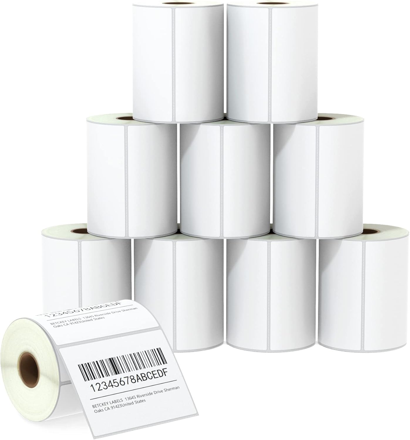 BETCKEY 4 in x 3 in Shipping Labels for Zebra & Rollo Printers