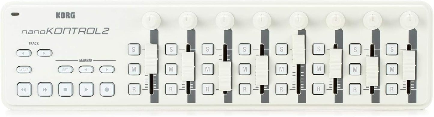 Korg 1-Key Midi Controller NANOKON2WH for Music Production