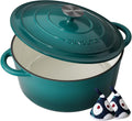 Enameled Cast Iron Dutch Oven - 6QT Heavy-Duty Cookware