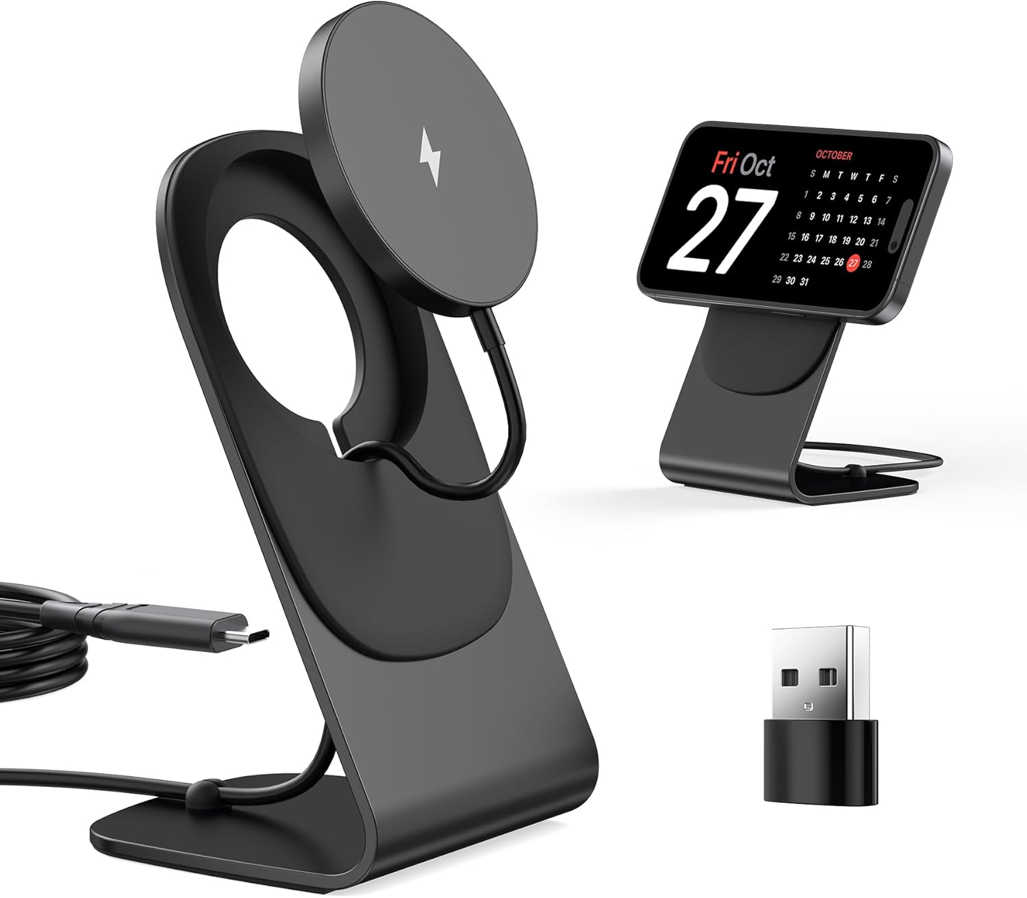 15W Fast Magnetic Wireless Charger Stand by Longach