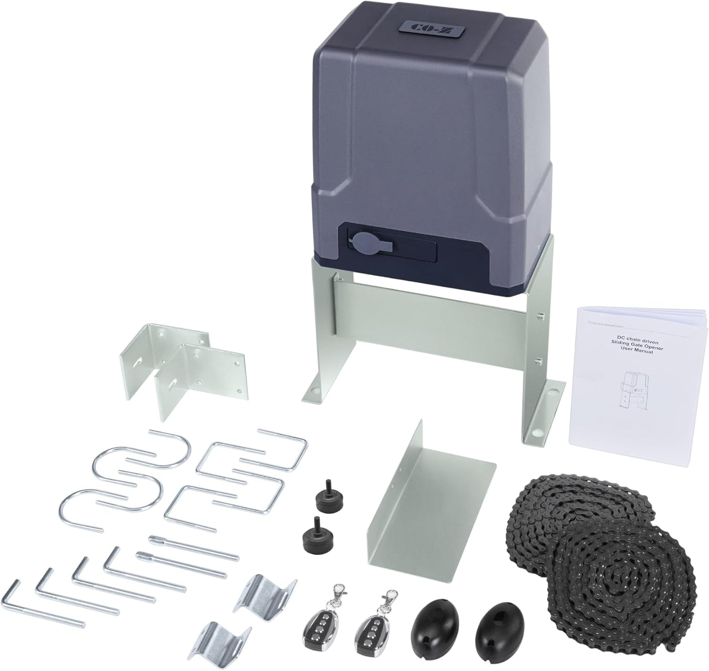CO-Z Automatic Sliding Gate Opener for Heavy Gates Up to 3300 LBS