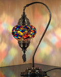 Turkish Mosaic Table Lamp - Handmade Tiffany Mosaic Bedside Light
