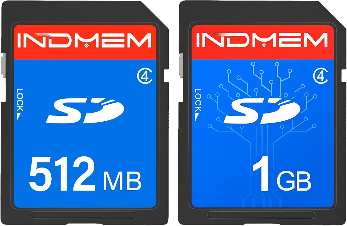 INDMEM 512MB/1GB SD Combo for Camera - High Capacity & Speed