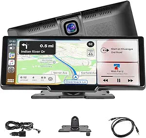 Wireless Carplay Android Auto Portable Car Stereo - 9.3 Inch HD