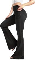 BlueRose Knit Flare Jean for Women - High Waisted Bell Bottoms