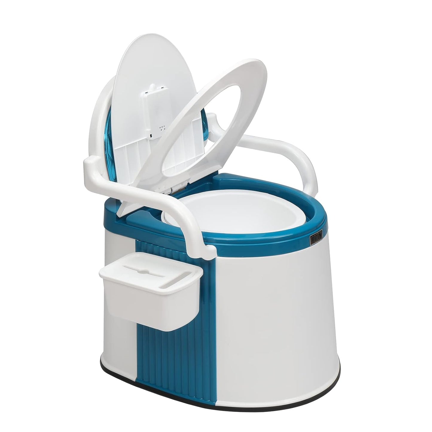 VINGLI Portable Toilet | Back & Handrail Design, 5 Gal Bucket, Camping RV Commode