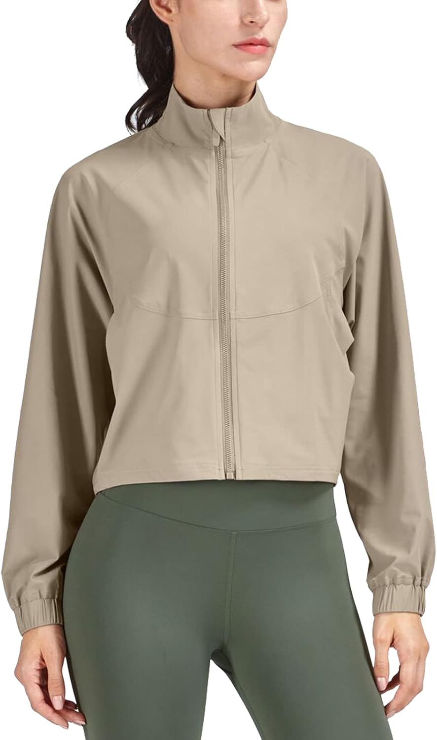 altiland Women's Athletic Running Yoga Gym Track Zip Up Jacket