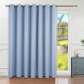 BGment Fashion Sliding Door Curtain Spa Blue 100 x 96 in - Wide Room