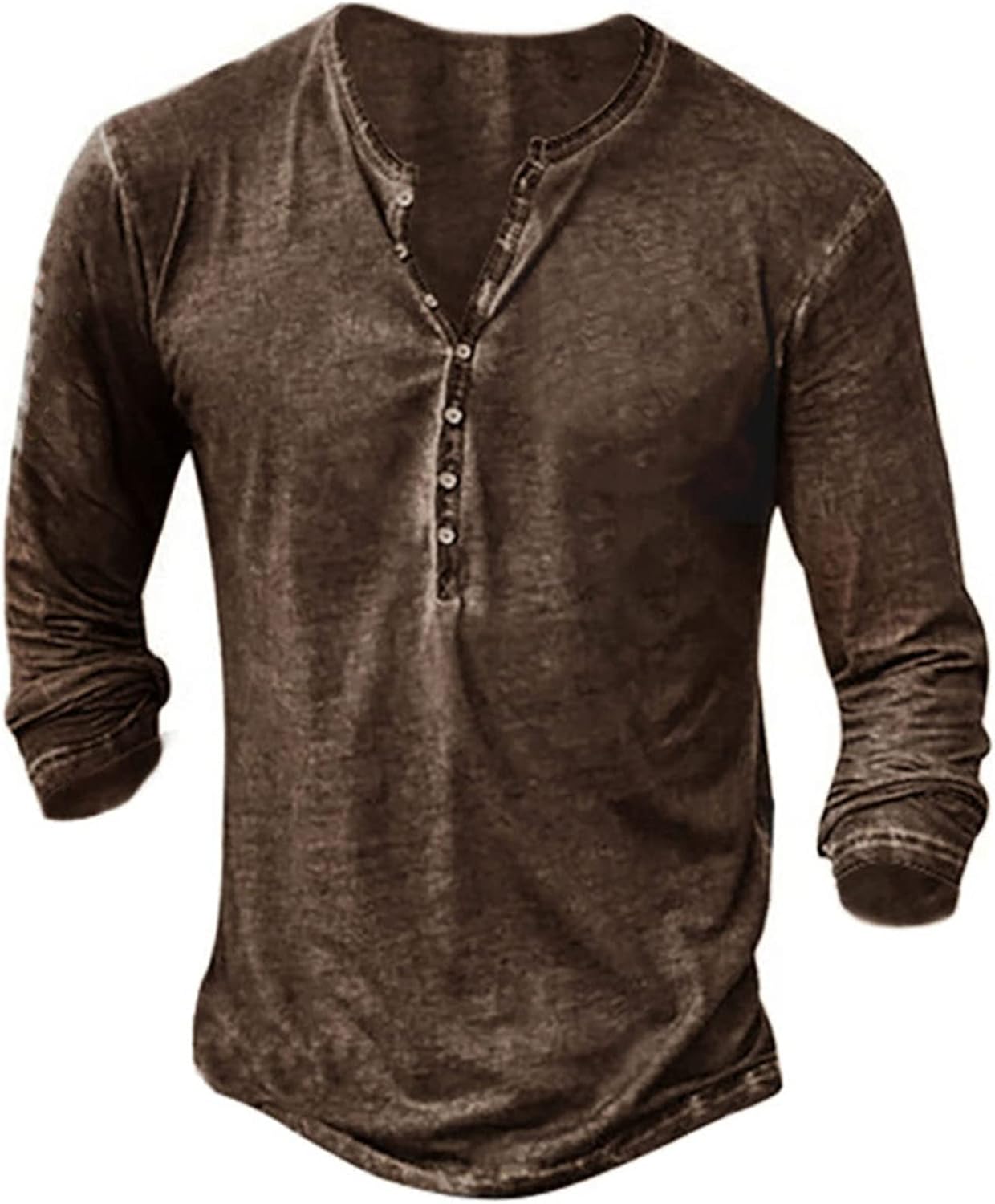 Mens Distressed Henley Shirts for Casual and Business Wear