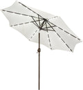 Blissun 9 ft Solar Umbrella - LED Lighted Patio Umbrella for Evenings