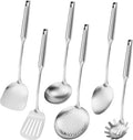 304 Stainless Steel Cooking Utensil Set - 6 Piece Kitchen Tools