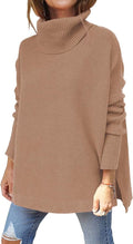 LILLUSORY Women's Turtleneck Oversized Sweater - Cozy (Style 1231)