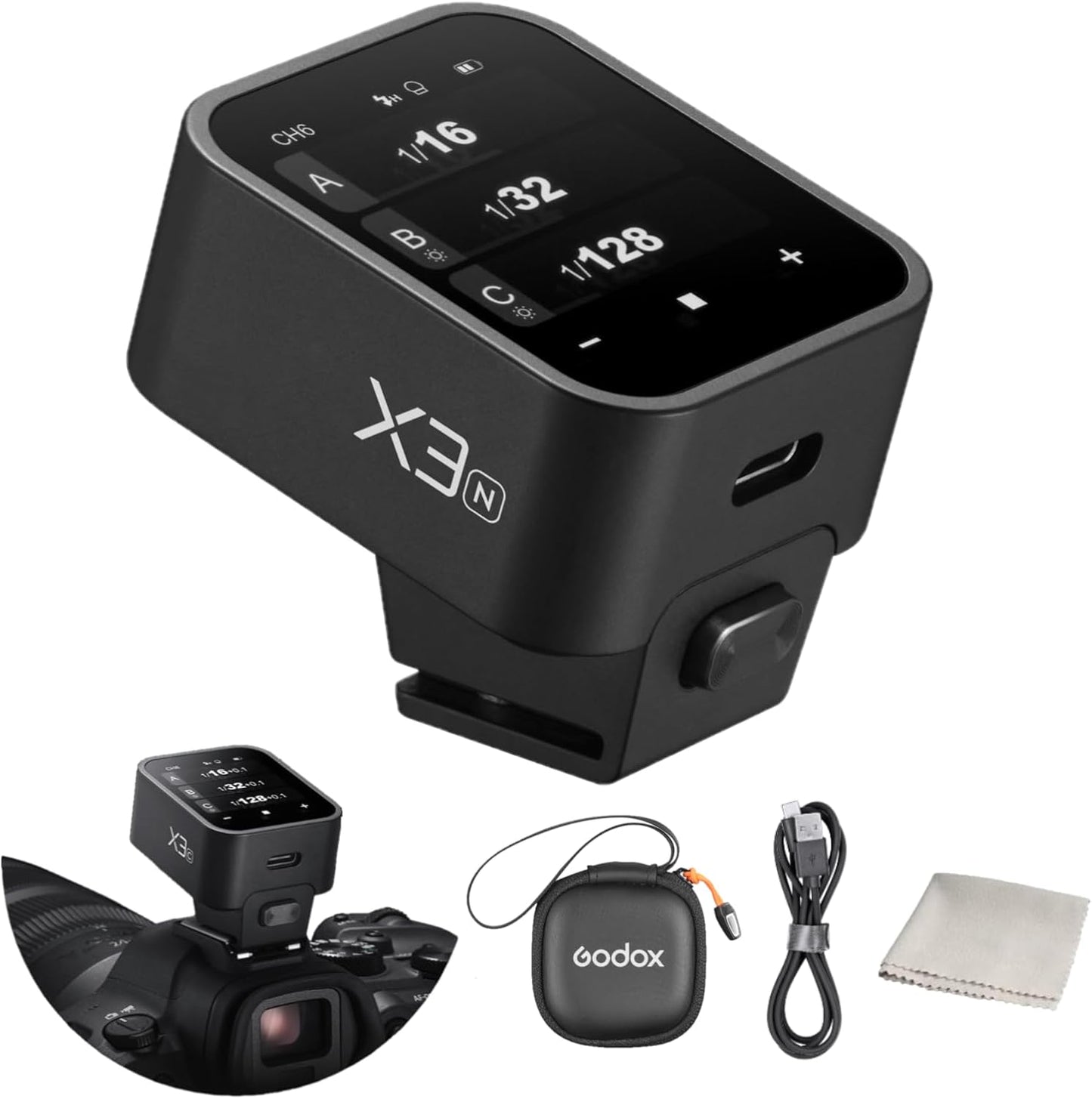 Godox X3N Touchscreen TTL Wireless Flash Trigger for Nikon Cameras