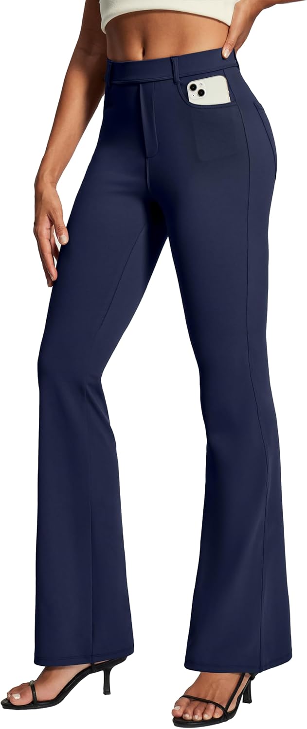 IUGA Womens Dress Pants Bootcut for Business Casual Style